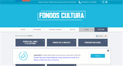 Desktop Screenshot of fondosdecultura.cl